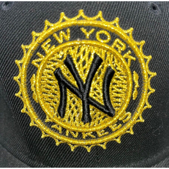 New York Yankees Wool 100 Dollar Bill New Era 59Fifty 7 1/8 Baseball Hat NWT - Picture 4 of 7